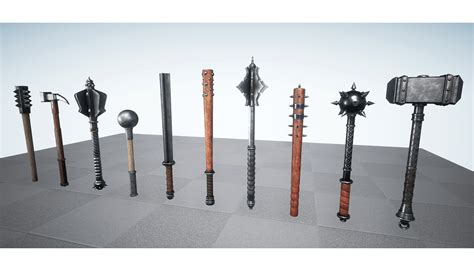 Medieval Melee Weapons By Mbillmann In Weapons Ue4 Marketplace