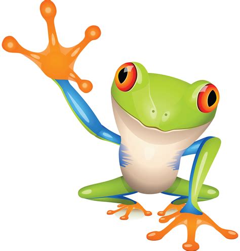 Transparent Kawaii Cute Frog Cute Green Frog Cartoon Illustration