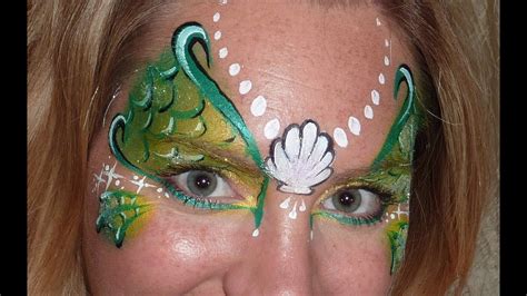 What kind of paint do you use to paint a mermaid? Mermaid / Ocean Princess Face Painting Tutorial - YouTube