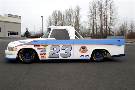 One of the most obvious strategies in nascar racing is to pass as many cars as you can by coming up on either the right or left side of the car in front (see figure 1). 1969 Dodge NASCAR Truck Racer Built for the Street