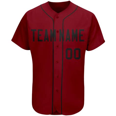 Buy Custom Crimson Red Baseball Jersey Full Button Full Sublimation