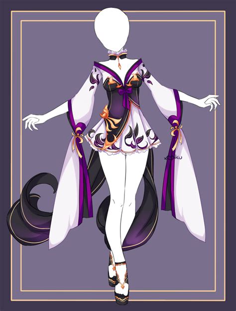 Closed Auction Outfit 567 Lineart By Xmikuchuu On Deviantart