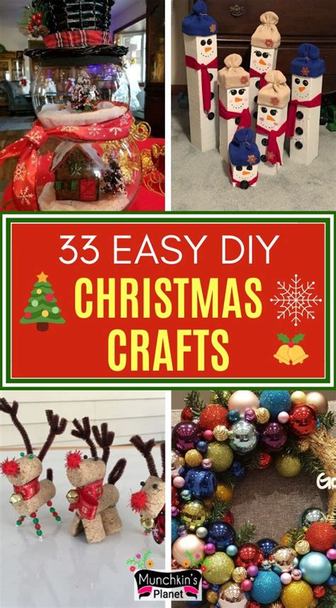 33 Easy Christmas Crafts And Diy Projects Christmas Crafts Diy