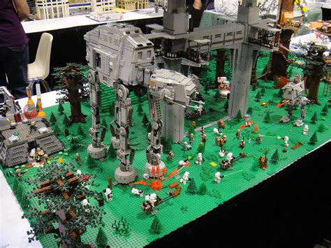 Star Wars Celebration V Lego Diorama Endor At At And Landing