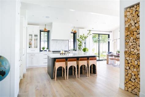 Sugar, spice and everything nicely organized. Contemporary Kitchen With Copper Sconces and Barstools ...