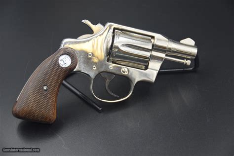 Vintage Colt Detective Special 1973 Revolver In 38 Special In Nickel