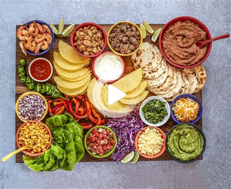 Diy Mexican Fiesta With This Epic Taco Board And Margaritas In 2020