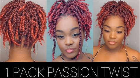 How To 30 Minute Short Passion Twists Passion Twist Crochet Hairstyles Tatiaunna Youtube