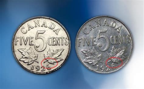 Five Rare Canadian Nickels