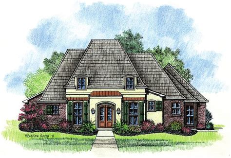 Adele Country French Home Plans Louisiana House Home Plans