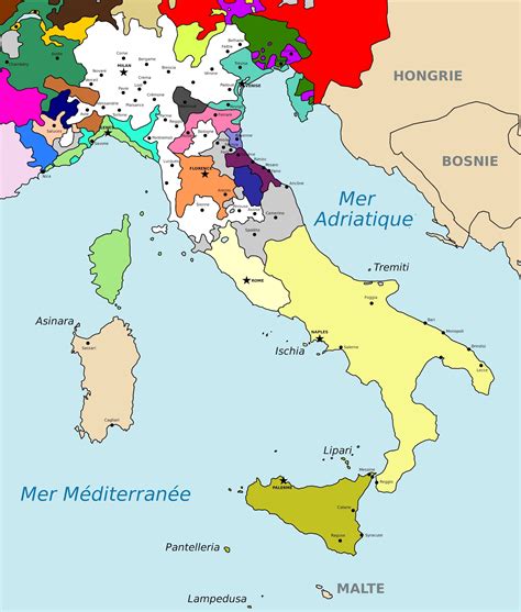 Italie (1402) • Carte • PopulationData.net