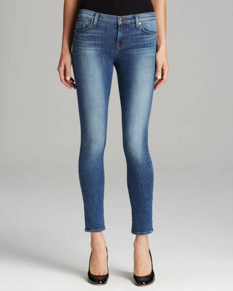 J Brand Jeans Mid Rise Skinny In Infinity In Blue Infinity Lyst