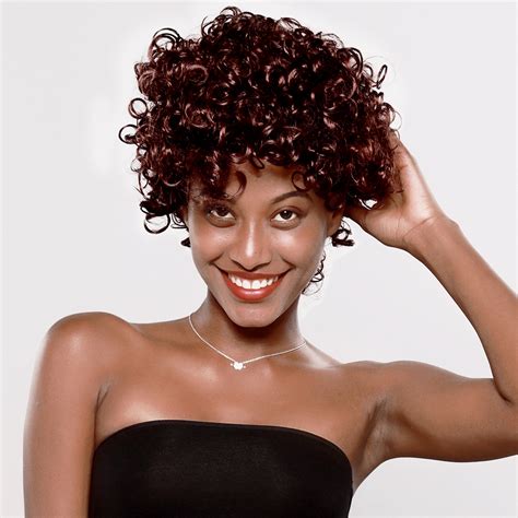 Short Afro Curly Wigs Pixie Cut Wig Synthetic For African American Black Women Ebay