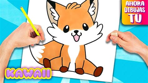 Como dibujar un ZORRO KAWAII - Animales Kawaii - YouTube