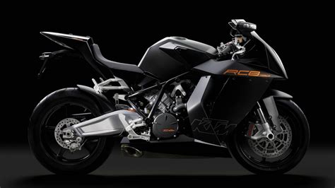 Black Ktm Sport Bike Ktm Rc8 Motorcycle Vehicle Hd Wallpaper