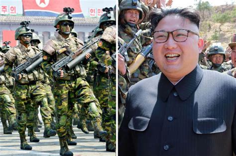Kim Jong Un Army Mocked By War Experts As Soldiers Carry Toy Guns Daily Star