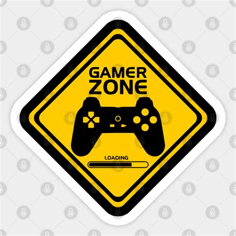 Gamer Zone Gamer Sticker Teepublic