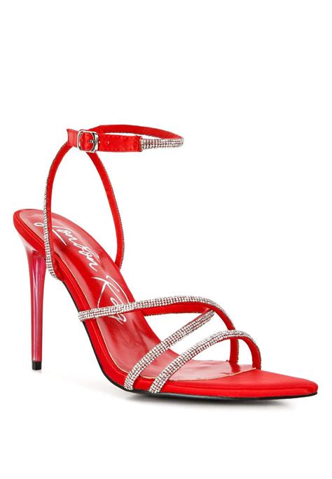 The Dressy Sandals Are Sure To Leave The Crowd Bedazzled With The Stunning Rhinestone