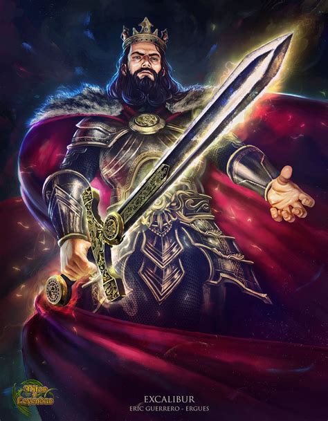 Excalibur Fantasy Character Design King Arthur Arthurian