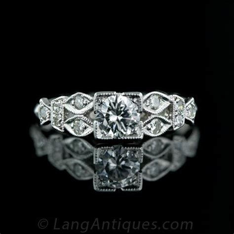 Geometrically Inspired 40 Carat Diamond Engagement Ring