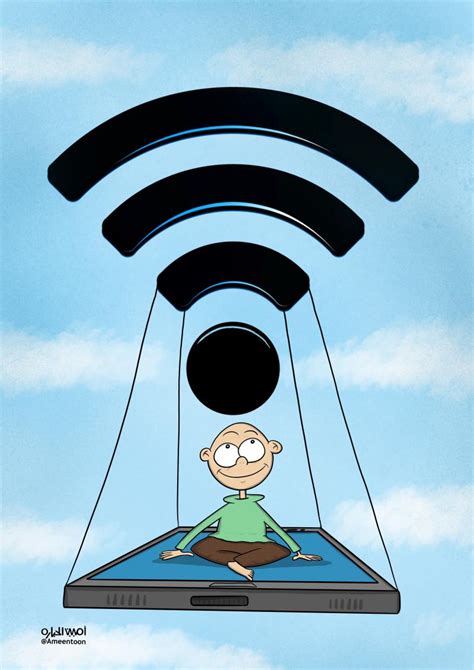 Wi Fi Cartoon Movement