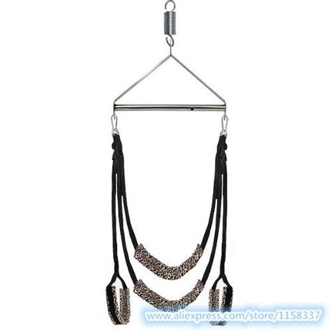 Luxury Adult Love Swing With Steel Triangle Frame And Spring Sex Swing