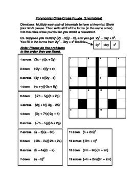 Criss Cross Word Puzzle Carinewbi