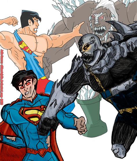 Hes Back Superman Vs Doomsday Classic New 52 By Ultimatejulio On