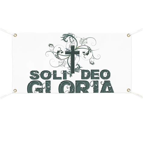 Cross N Swirls~ Soli Deo Gloria Banner By Solideogloria1