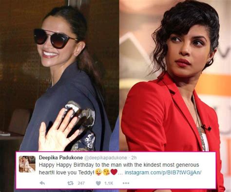 Deepika Padukone Forgets To Wish Priyanka Chopra But Remembers Wishing Vin Diesel All Not Well