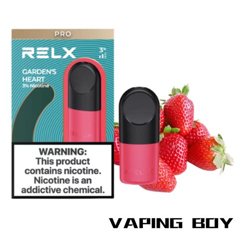 Relx Infinity Pod Gardens Heart Strawberry Vaping Boy