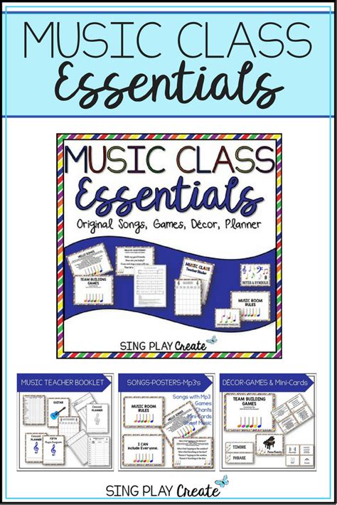 Music Class Essentials Basic Songs Activities Games Chants Rules