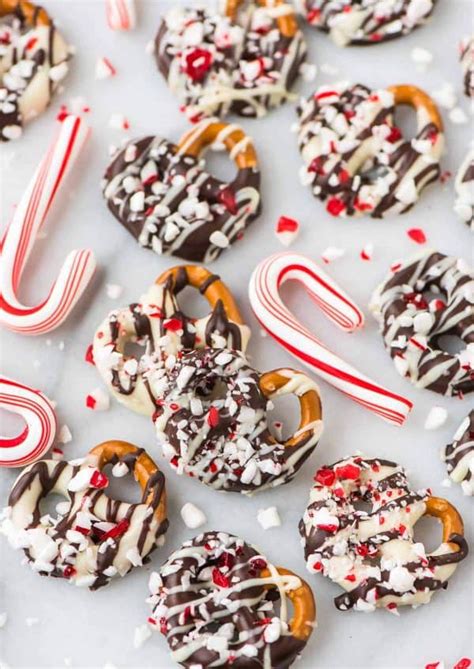 Chocolate Covered Pretzels With Peppermint