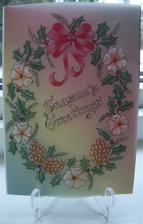 Carol's Parchment Place: Parchment Christmas card