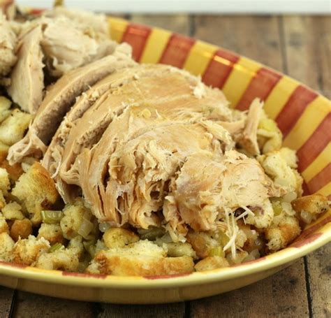 Slow Cooker Turkey And Stuffing Via Itsakeeperblog Crockpot Turkey