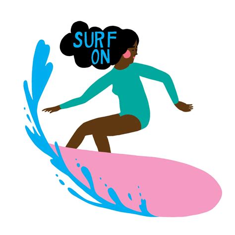 Surf Art Print Of An Original Illustration Giclee Print Etsy Surf