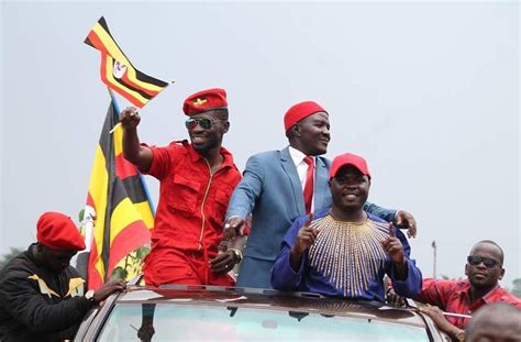 Bobi wine (real name robert ssentamu kyagulanyi,) musician, activist and member. The Ghetto President of Uganda