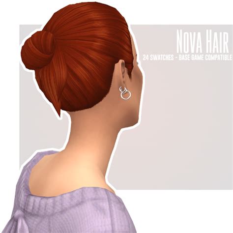Sims 4 Maxis Match Cc Bun Hairstyles Girls Guys Fandomspot