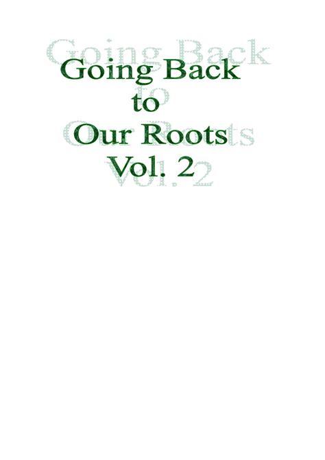 Calaméo Back To Our Roots Vol 2