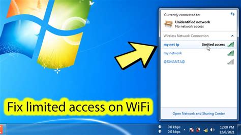 How To Fix Limited Access Wifi Windows 7 YouTube