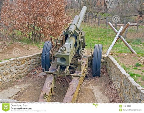 Old German Cannon On Position Stock Photo Image Of Forces Conflict