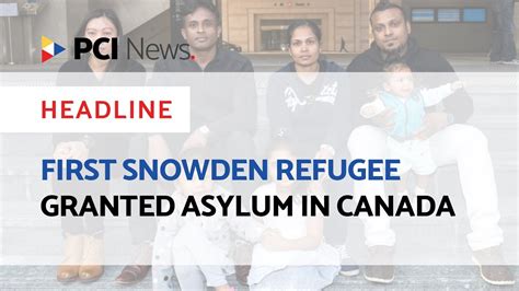 First Snowden Refugee Granted Asylum In Canada Youtube