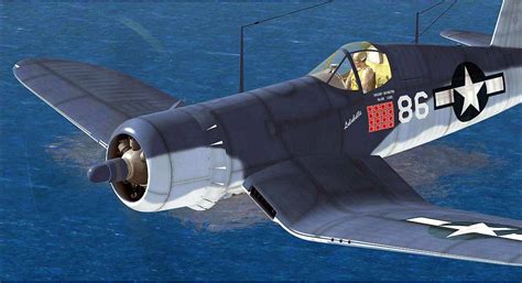 F4u 1a Corsair In Livery Of Vmf 214 For Fsx
