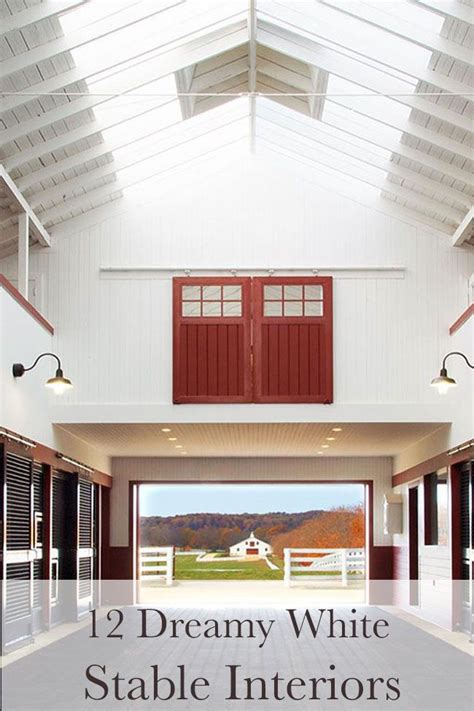 12 Beautiful White Stable Interiors Stable Style Stables Interior