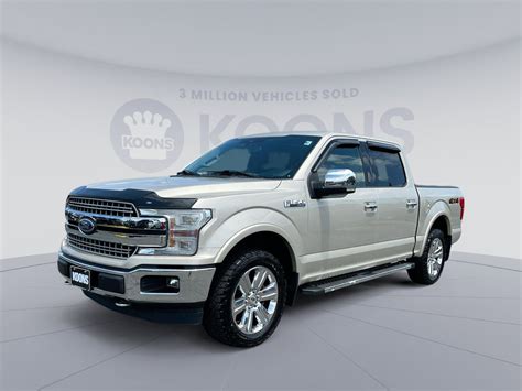 2018 Ford F 150 Lariat 50525 Miles White Gold Used Ford F 150 For