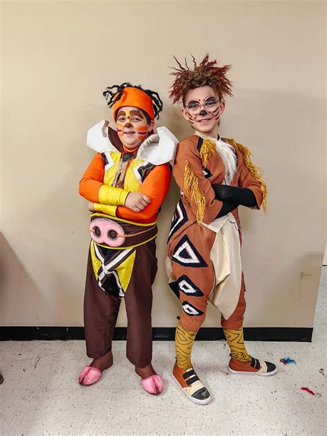 Timon And Pumba Costumes In 2023 Lion King Costume Lion King Jr Lion King Musical
