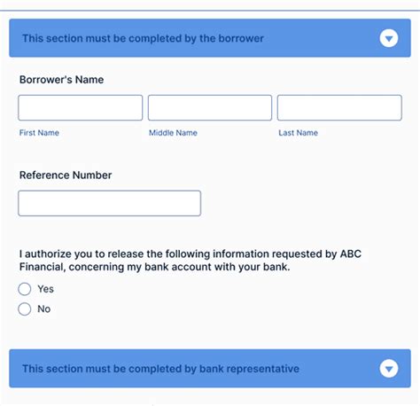 Bank Verification Form Template Jotform