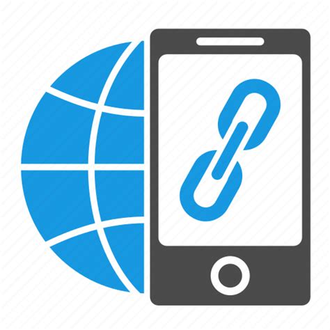 Build Connection Earth Globe Hyperlink Link Phone Seo Url Icon