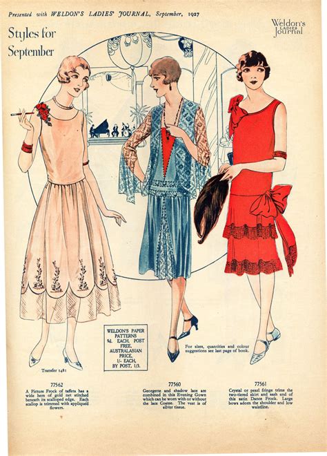 Weldons Ladies Journal Portfolio Of Fashions No 716 Uk 1930s