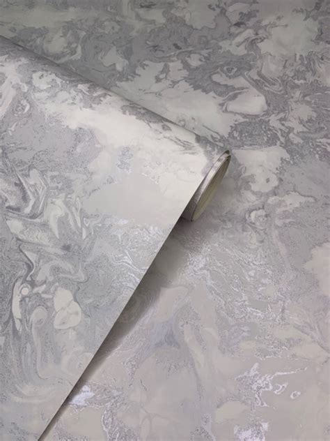 Liquid Marble Light Silver 6354 Wallpaper Sales Marble